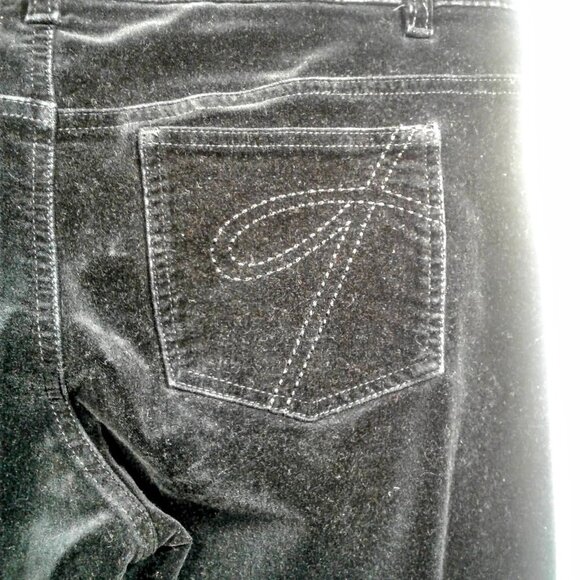 Black Thalia Sodi Velveteen Jeans Size: 1X - Picture 9 of 9